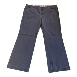 Old Navy Womens 18 Gray Wide Leg Pants Low Rise Y2K 2000s Casual